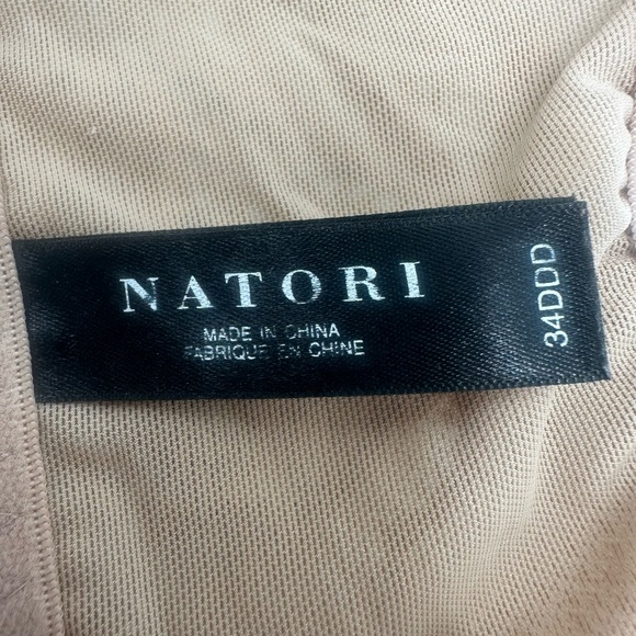 Natori Nude Front Clasp Racerback lacy bra 34DDD - Picture 4 of 14